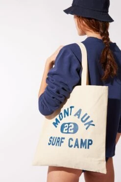 Firstport X Solid & Striped Montauk Surf Camp Canvas Tote
