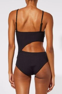 Solid & Striped The Cameron Ribbed 5 Solid & Striped The Cameron Ribbed -Swim Style Shop the cameron black blackout 551343